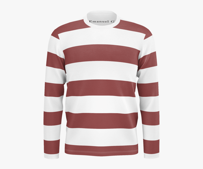 Red Horizontal Stripes - Long-sleeved T-shirt, HD Png Download, Free Download