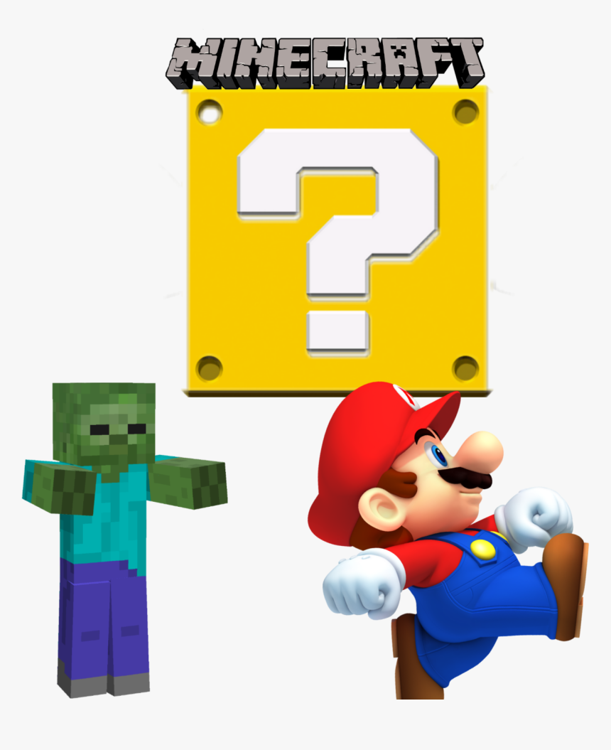 #zombie #mario #lookslikedis #minecraft #logo - Mobs In Minecraft Zombies, HD Png Download, Free Download