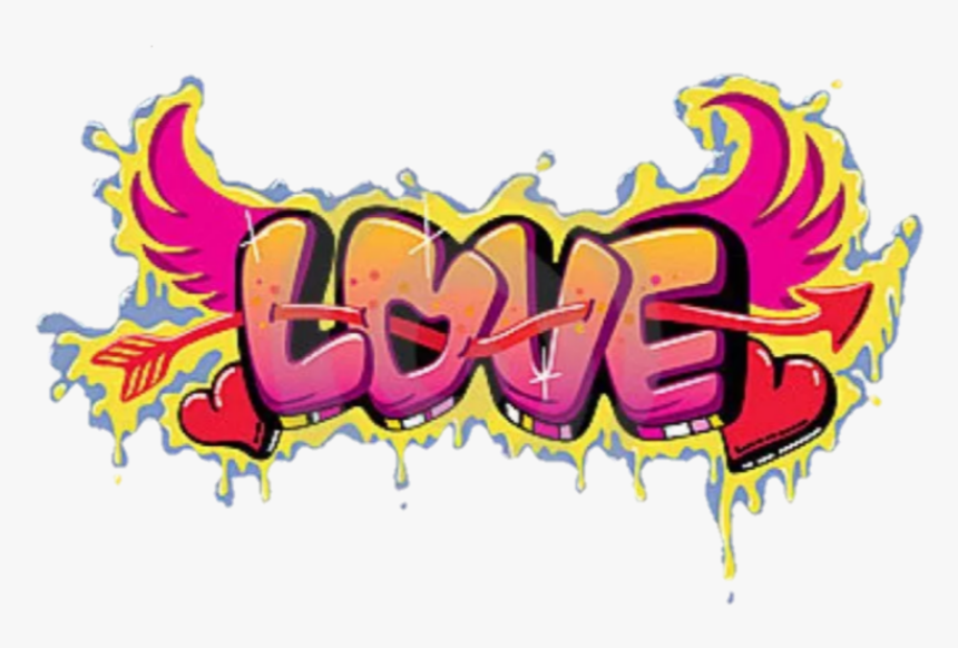 #grafitti #love #graffiti - Graffiti Love In Bubble Letters, HD Png Download, Free Download