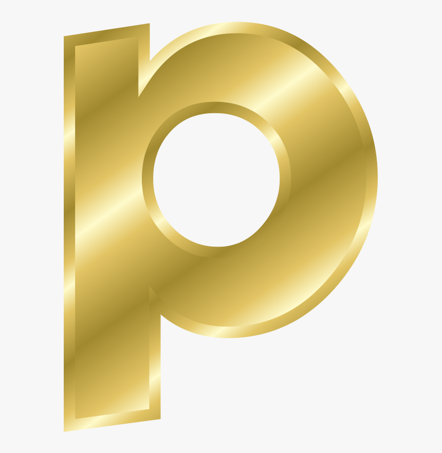 Transparent Gold Clipart - Gold Alphabet Letter P, HD Png Download, Free Download