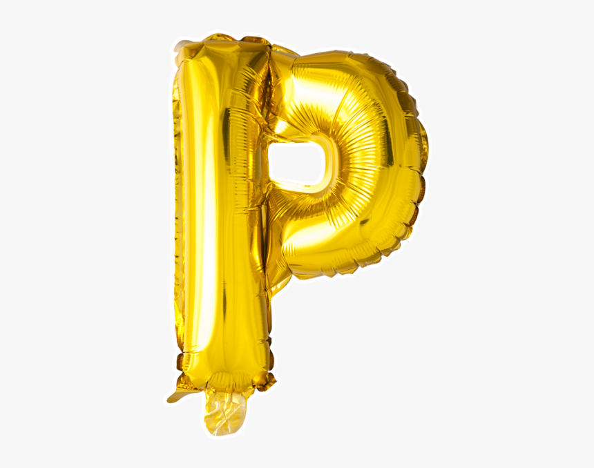 Foilballoon P , 16" - Letter P Gold Balloon, HD Png Download, Free Download