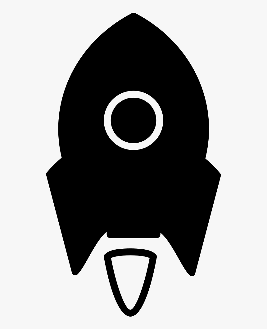 Rocket Ship Variant Small With White Circle Outline - Portable Network Graphics, HD Png Download, Free Download