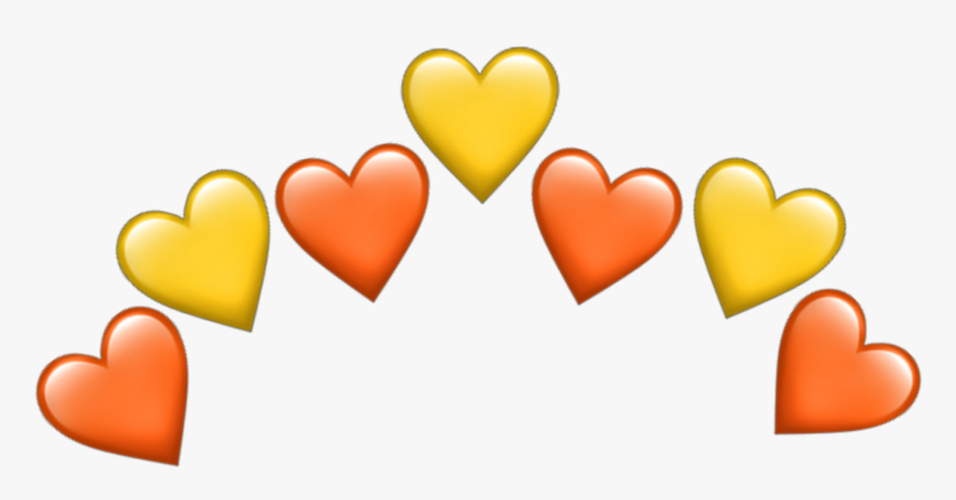 #yellow #orange #yellowheart #orangeheart #hearts #heart - Heart, HD Png Download, Free Download