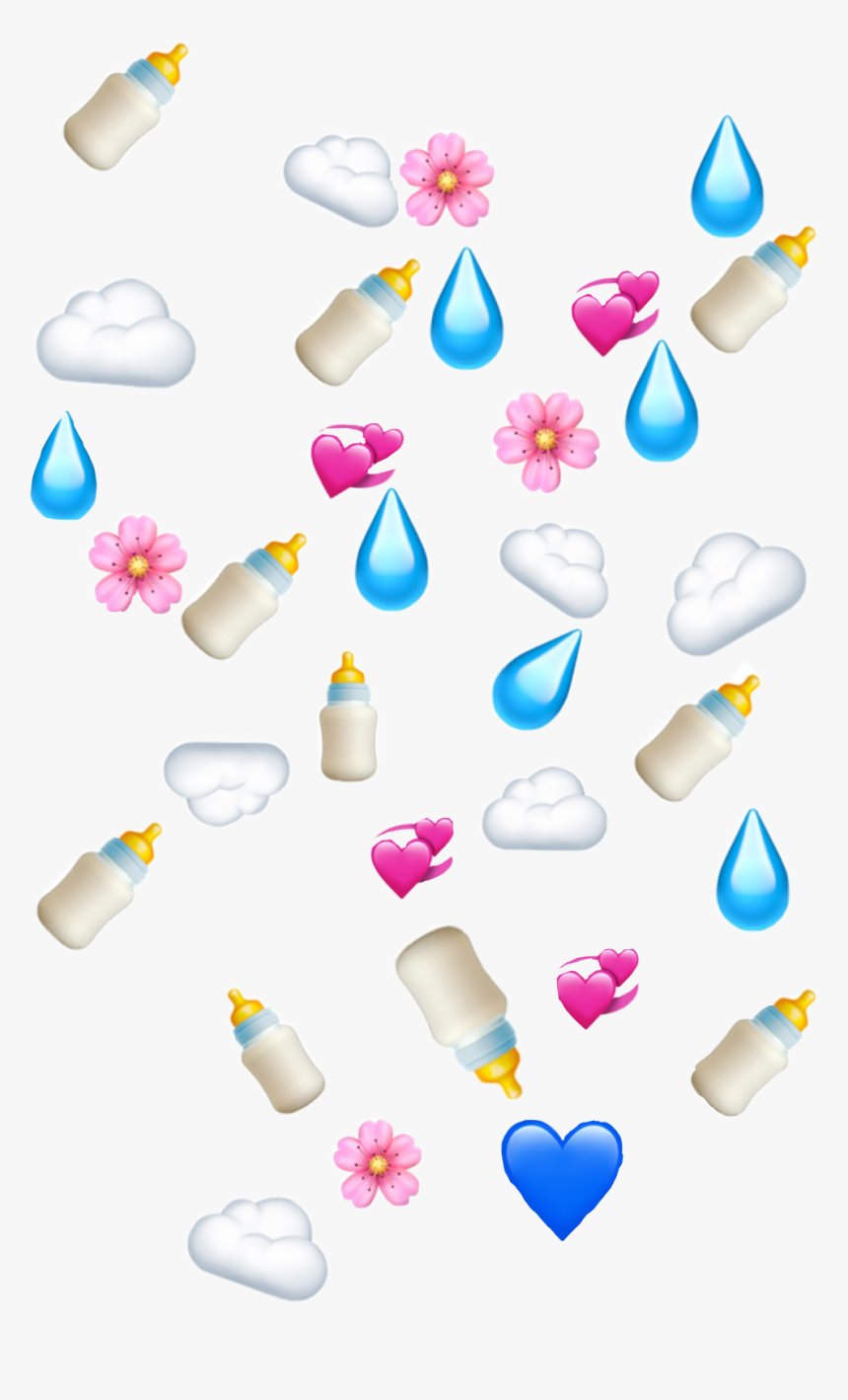 #aesthetic #rain #emojis #emojicrown #aestheticemojis, HD Png Download, Free Download