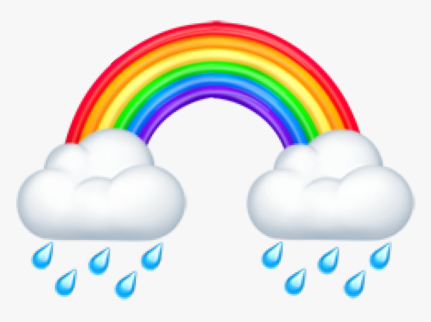 #emoji #rainbow #rain #cloud #rainbowemoji #freetoedit - Rainbow Emoji Png, Transparent Png, Free Download