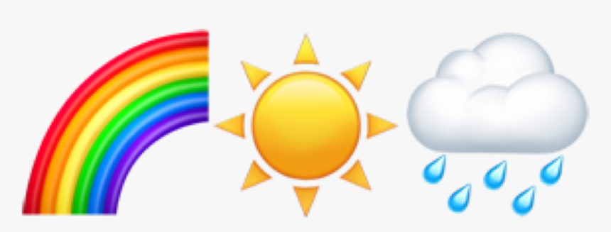 #emoji #emojis #rainbow #sun #rain #weather #awesome, HD Png Download, Free Download