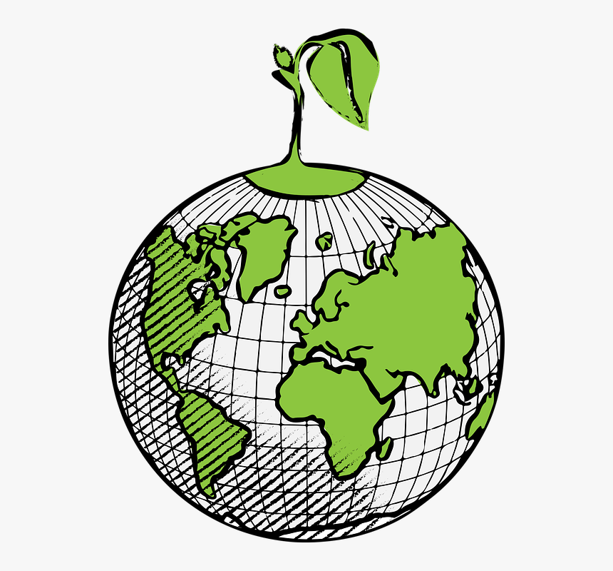 Easy World Globe Drawing, HD Png Download, Free Download