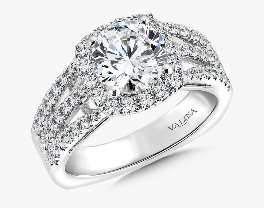 Square Diamond White Gold Engagement Ring , Png Download - Engagement Ring, Transparent Png, Free Download