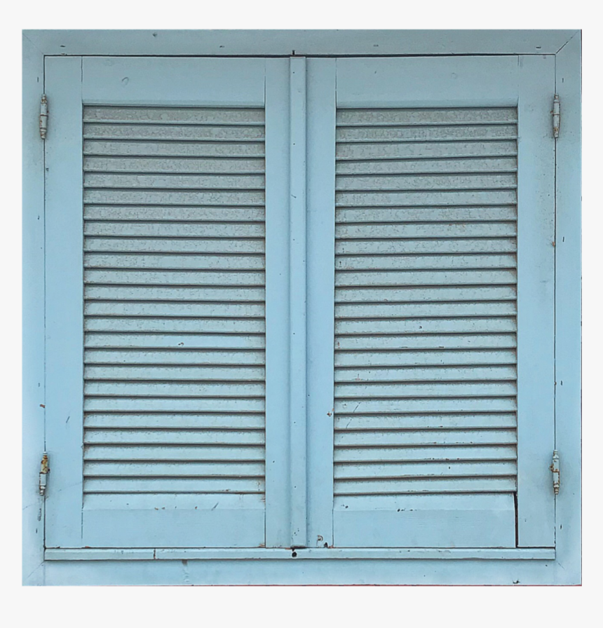 #square #blue #wooden #windowframe #closed From The - Window Blind, HD Png Download, Free Download