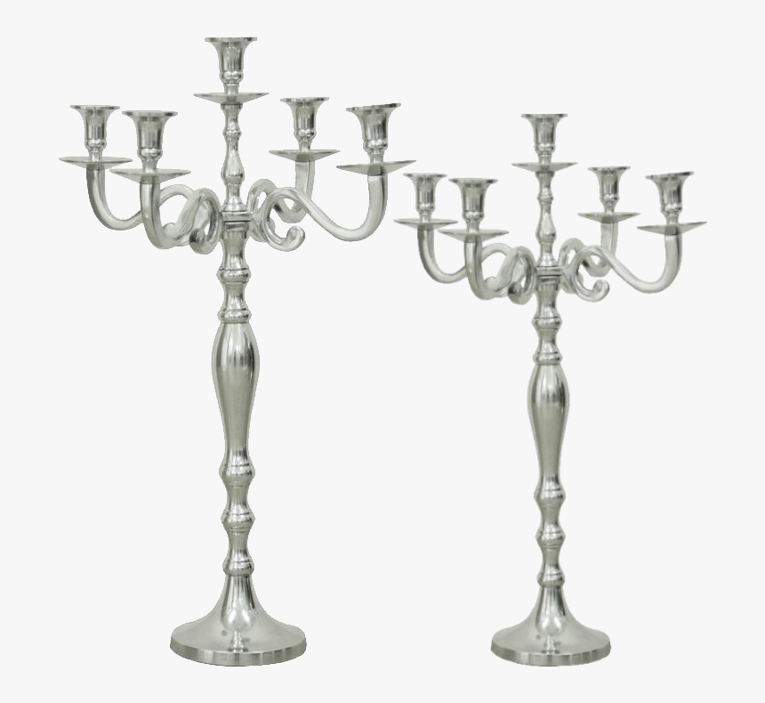 75cm & 95cm Silver Candelabra Png - Event Decor Items, Transparent Png, Free Download