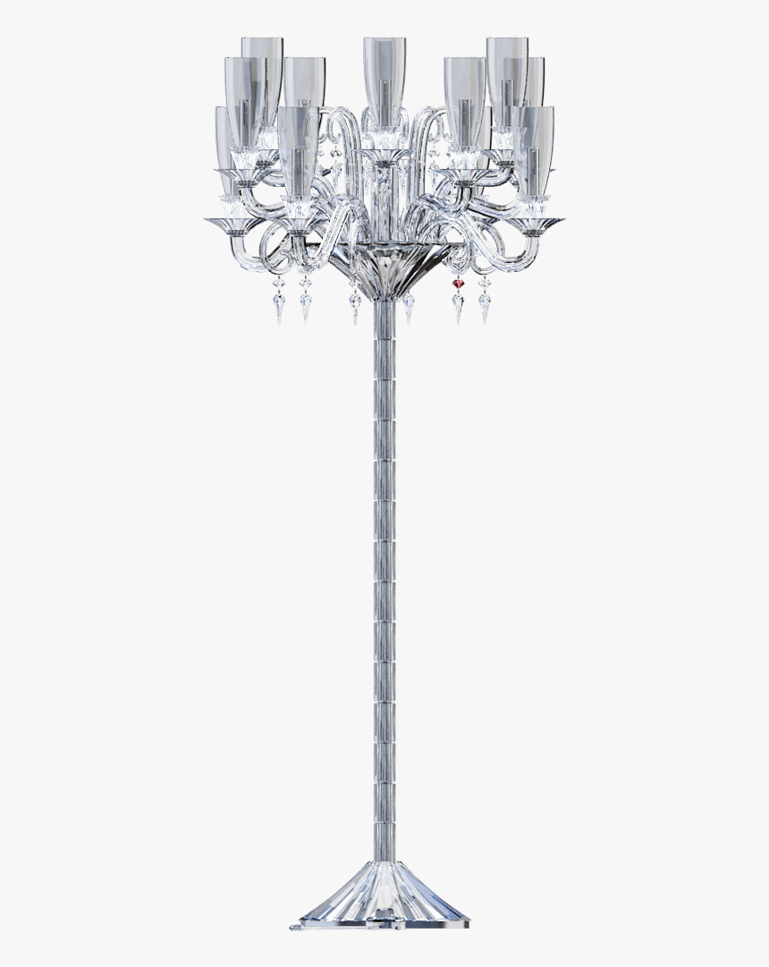 Mille Nuits 12l Floor Candelabra Hurricane Shade Holdersback"
 - Crystal, HD Png Download, Free Download