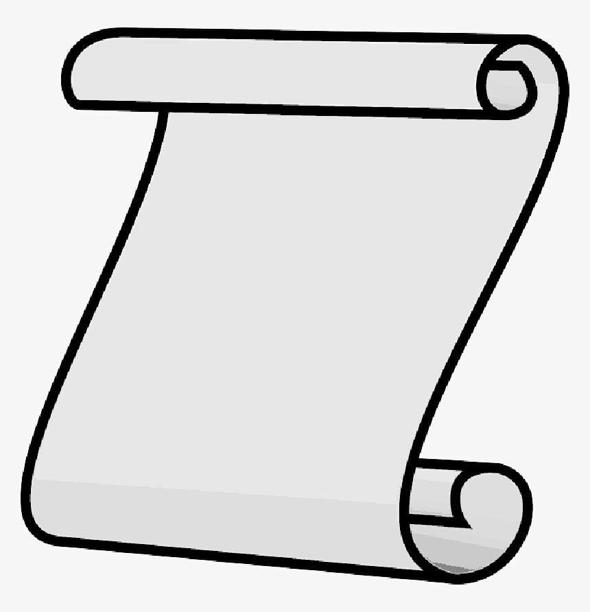 Scroll, Icon, Note, Paper, Open, Cartoon, Free, Letter - Roll Of Paper Clipart, HD Png Download, Free Download