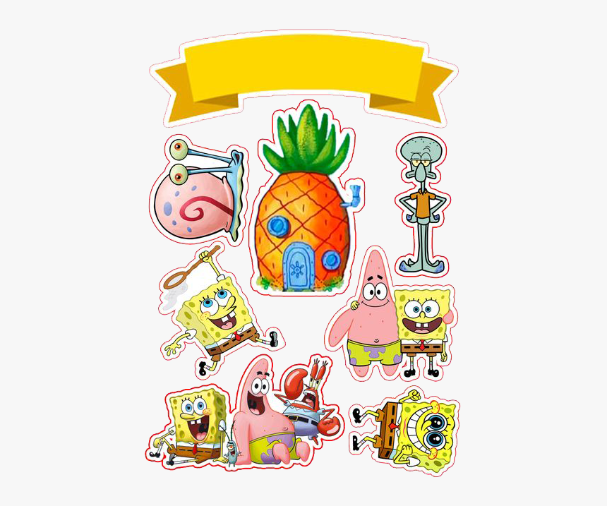 Cake Topper Spongebob, HD Png Download, Free Download