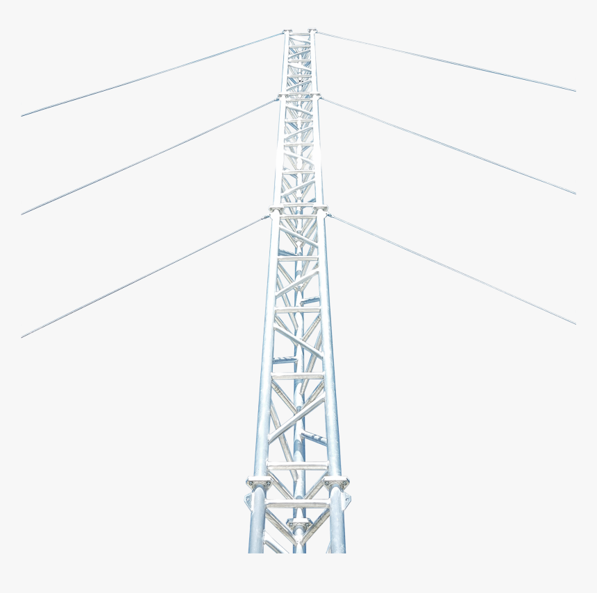 Al500 Aluminium Guyed Lattice Tower - Transmission Tower, HD Png Download, Free Download
