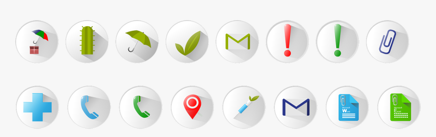 Icons Umbrella Load Mail Icon Clip - Circle, HD Png Download, Free Download