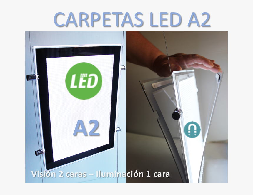 Carpetas A2 Led En 1 Cara - Banner, HD Png Download, Free Download