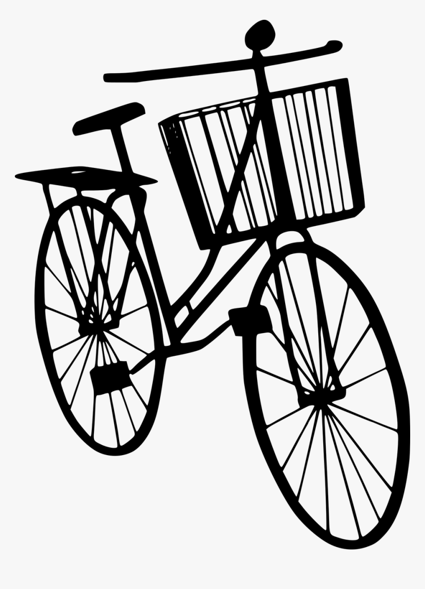 Silhouette Bicycle Clip Art, HD Png Download, Free Download