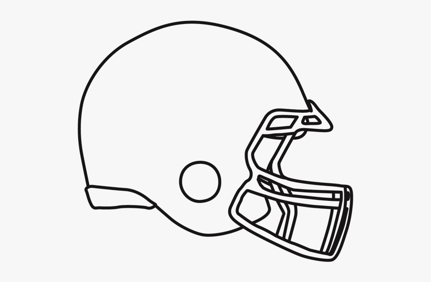 Transparent Football Helmet Outline, HD Png Download kindpng