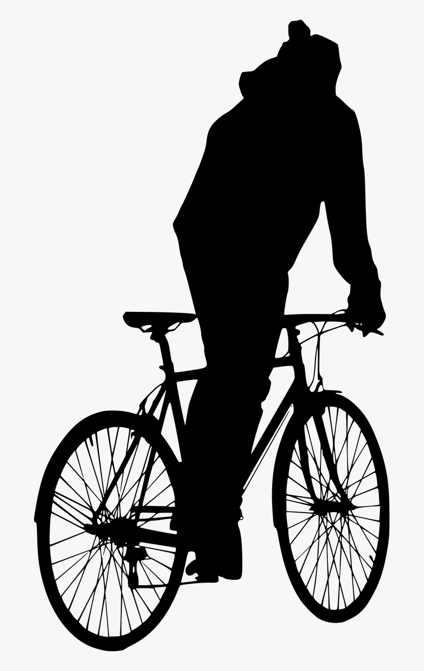 Велосипедист Силуэт Пнг, HD Png Download, Free Download