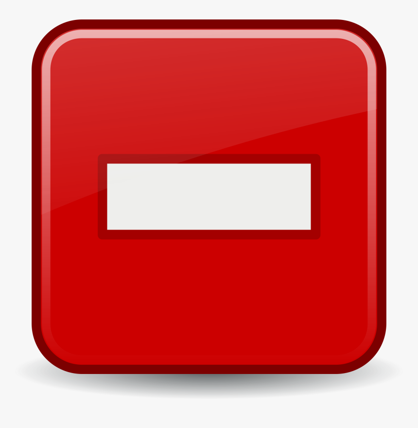 Software-installer Purge Clip Arts - Red Minus Square Icon, HD Png Download, Free Download