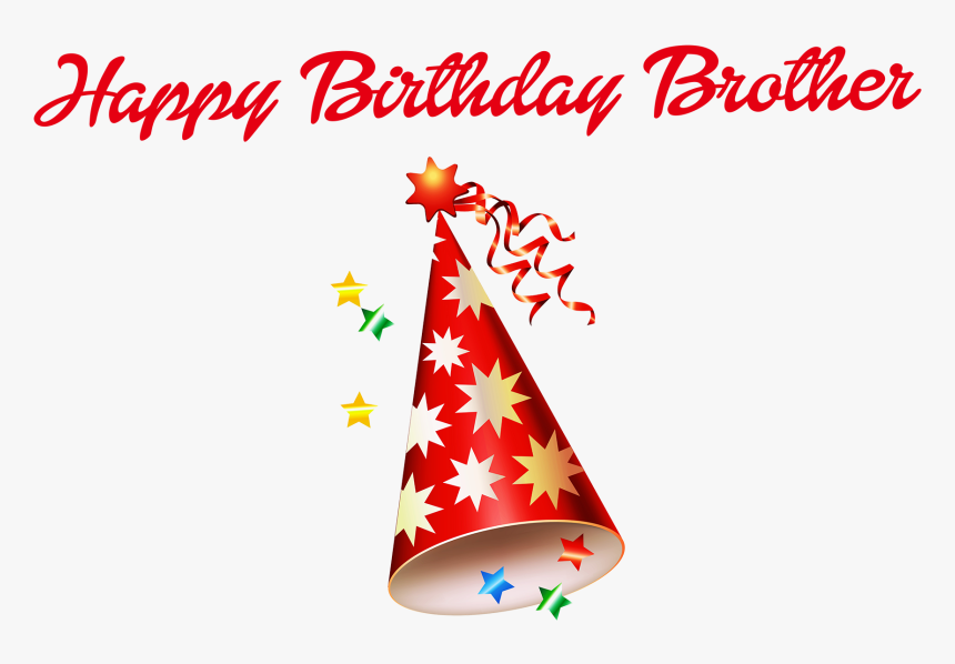 Happy Birthday Brother Png Clipart - Christmas Tree, Transparent Png, Free Download
