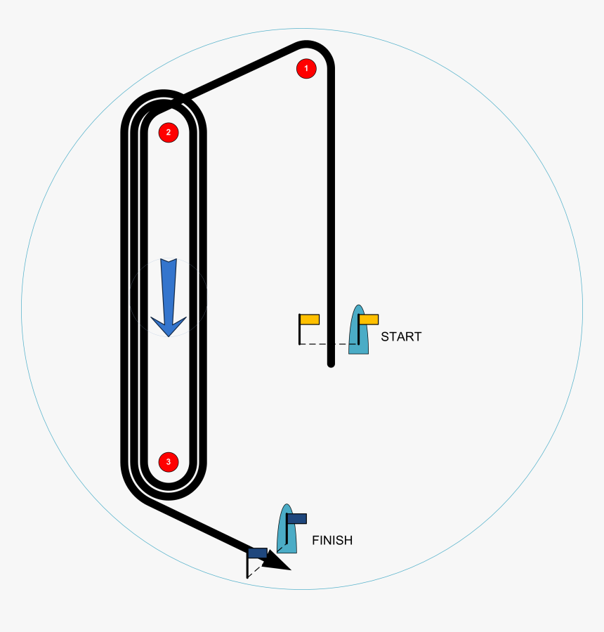 1996 Olympic Sailing Course Xo - Olympic Sailing Course, HD Png Download, Free Download