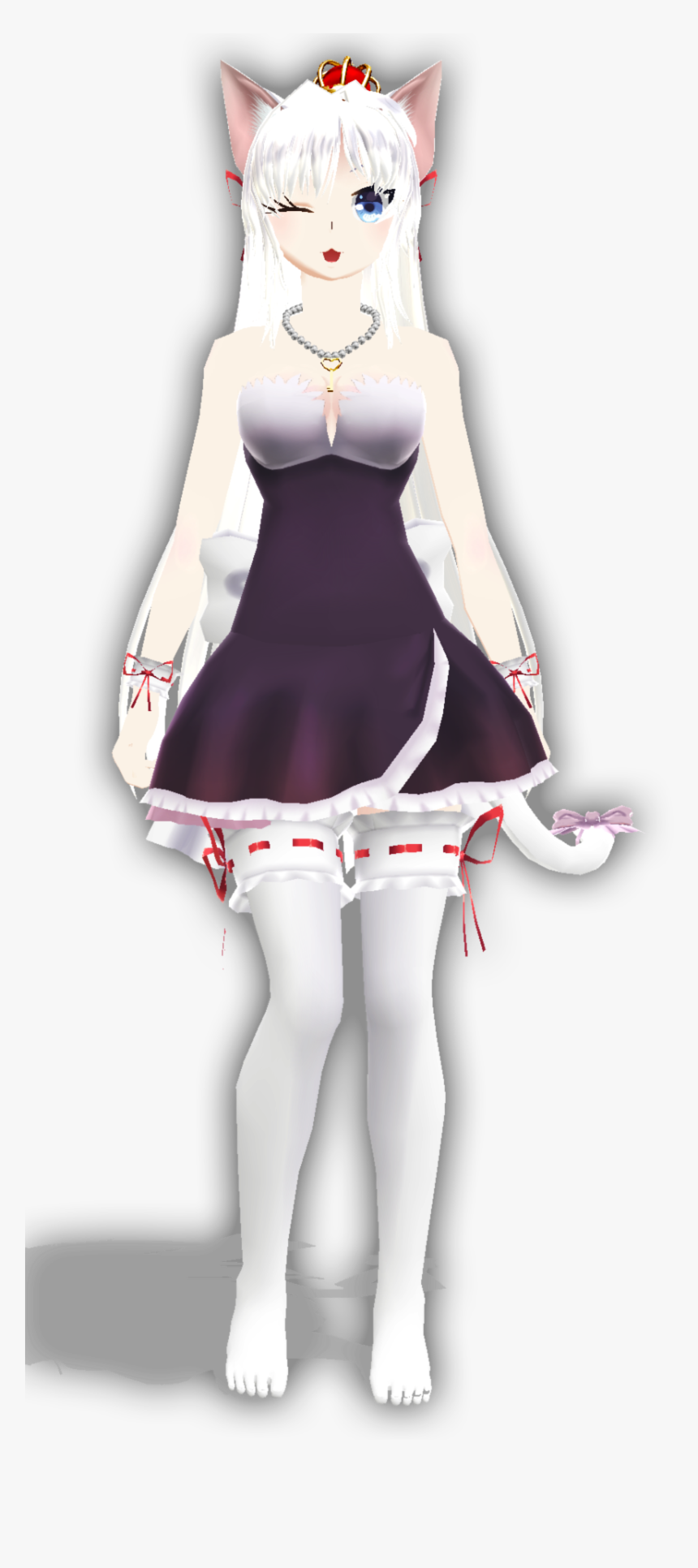 Thumb Image - Mmd Cat Girl Model, HD Png Download, Free Download