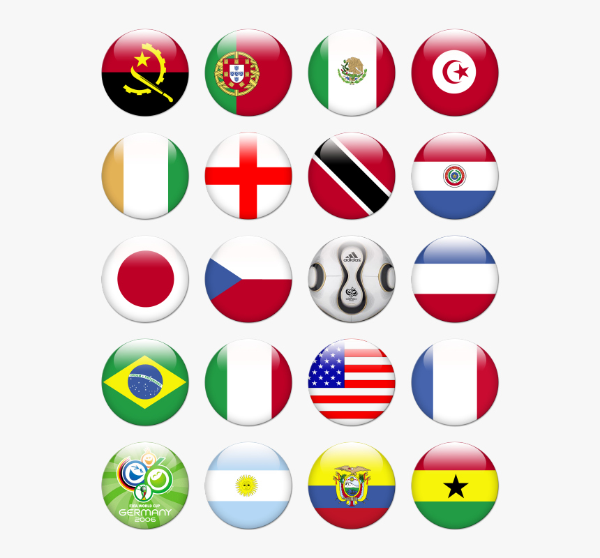 Flags World Icon Png , Png Download - World Cup Flag Icons, Transparent Png, Free Download