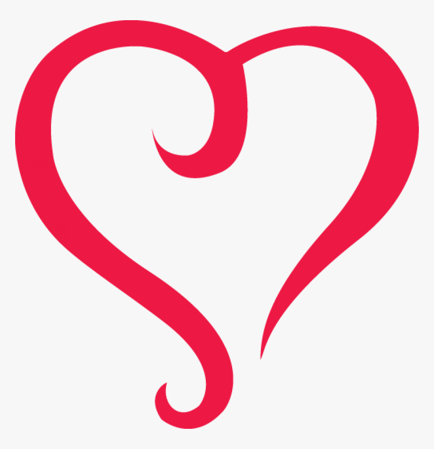 Red Outline Heart Png Image, Transparent Png, Free Download