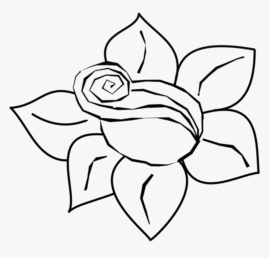 Transparent Flower Field Png - Line Art, Png Download, Free Download