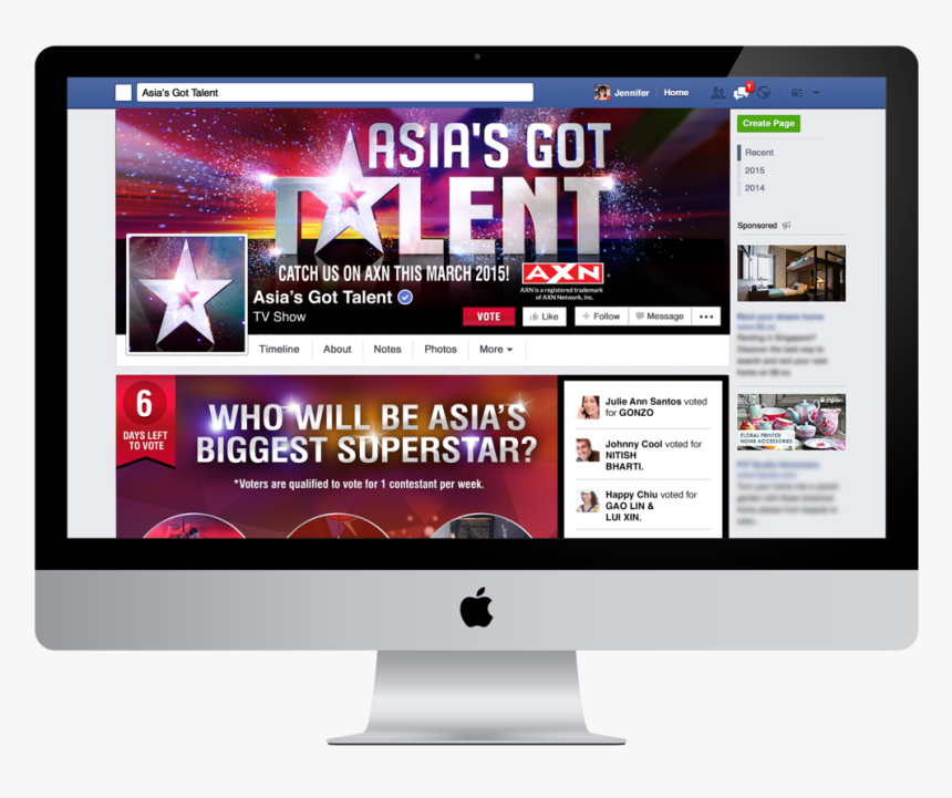 Asia's Got Talent Facebook Voting, HD Png Download, Free Download