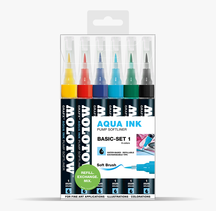 Molotow Grafx Aqua Ink Softliner - Molotow Aqua Color Brush, HD Png Download, Free Download