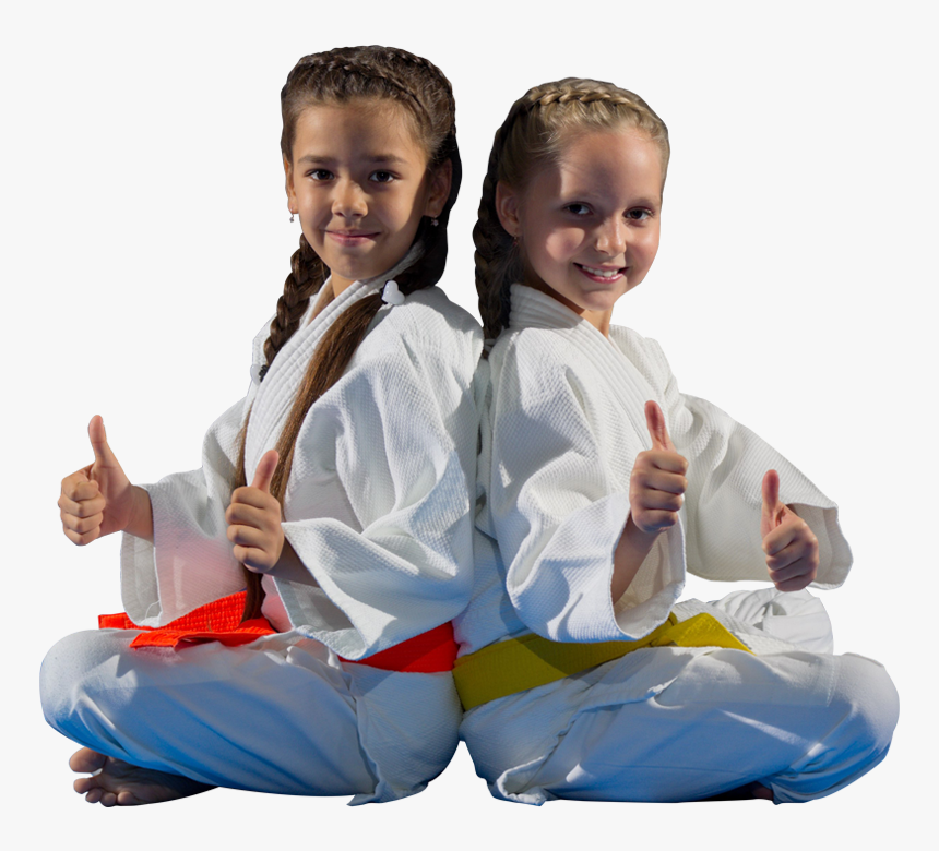 Two Karate Students With Thumbs Up - Martial Arts, HD Png Download, Free Download