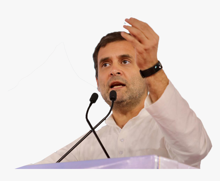 Rahul Gandhi Png Background - Public Speaking, Transparent Png, Free Download