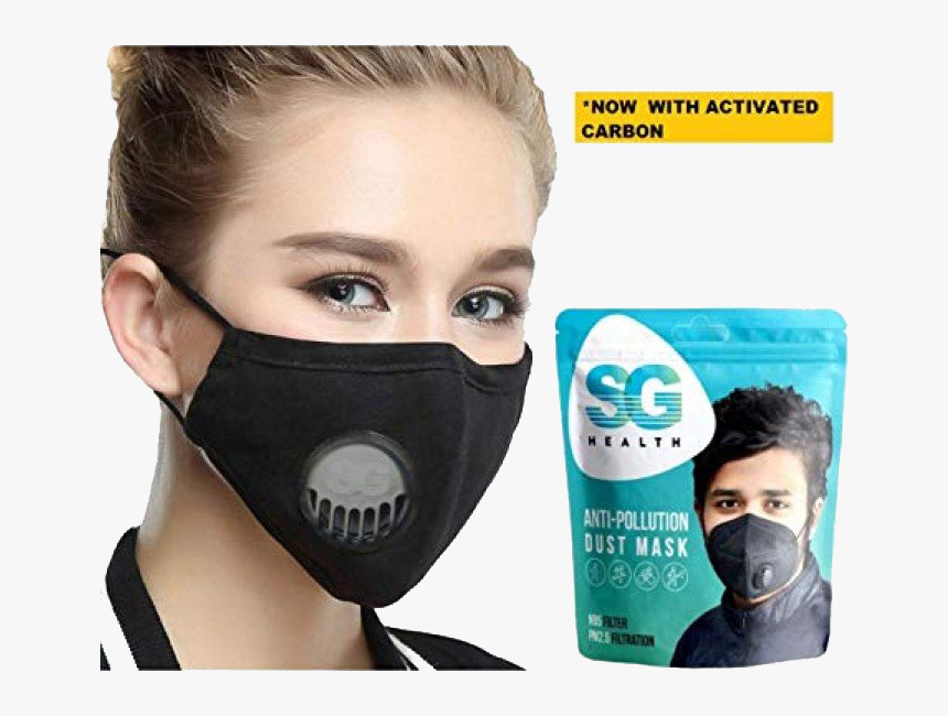 Anti-pollution Black Mask Transparent Png - N95 Mask Amazon Uk, Png Download, Free Download