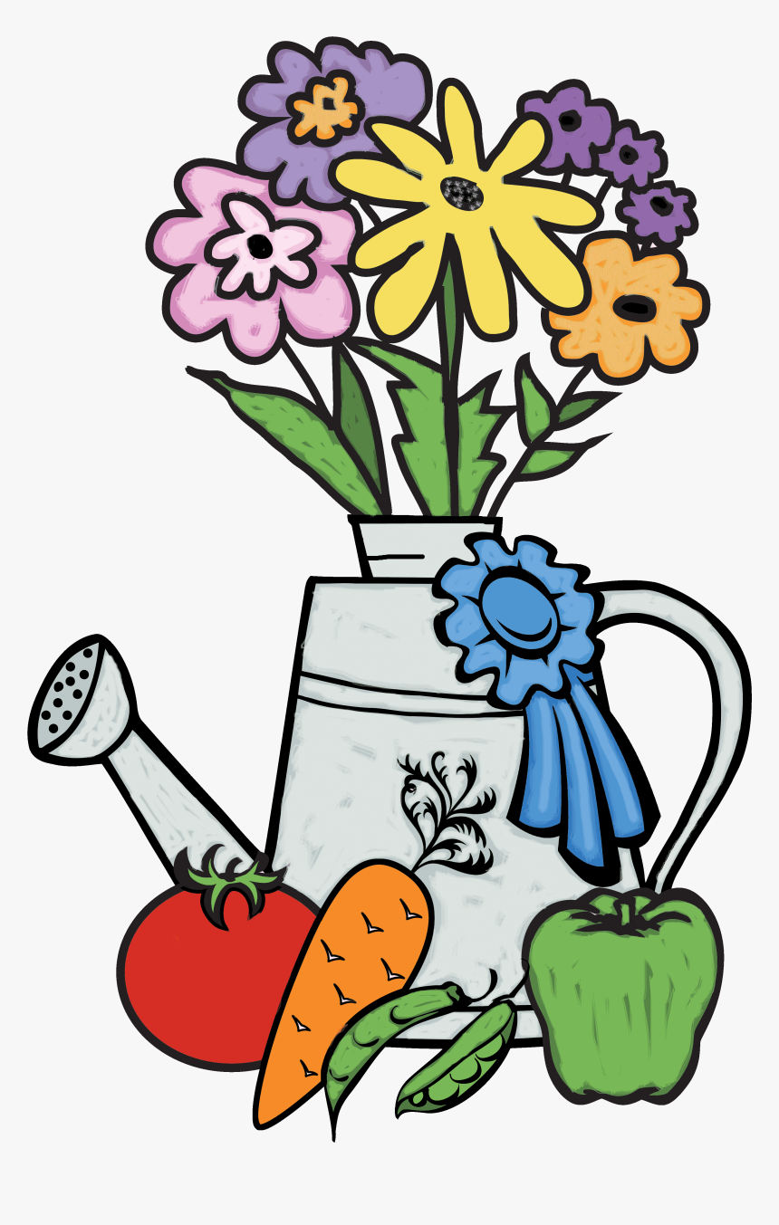 Vegetable Garden Graphics - Flower And Vegetable Clipart, HD Png Download, Free Download