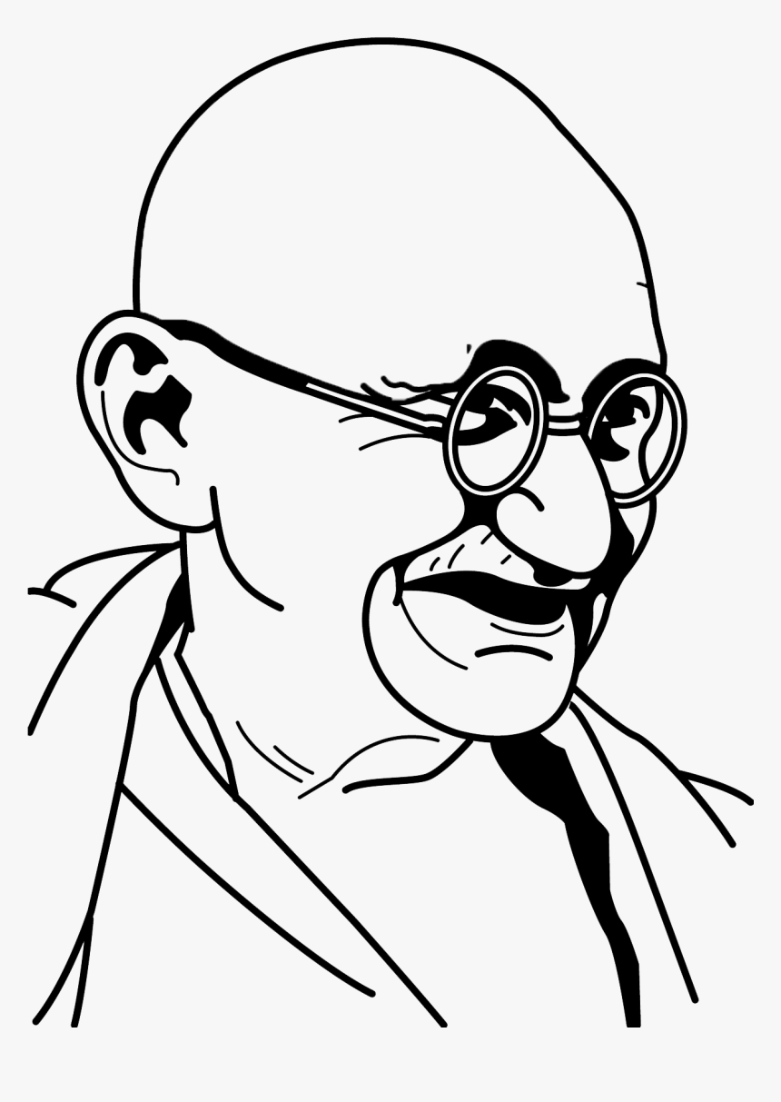 Transparent Gandhi Png - Mahatma Gandhi Clip Art, Png Download, Free Download