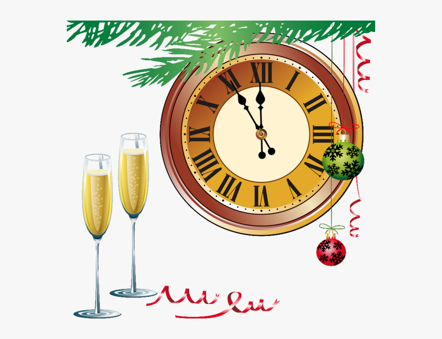 New Year Clocks - New Year's Eve Countdown Clock Png, Transparent Png, Free Download