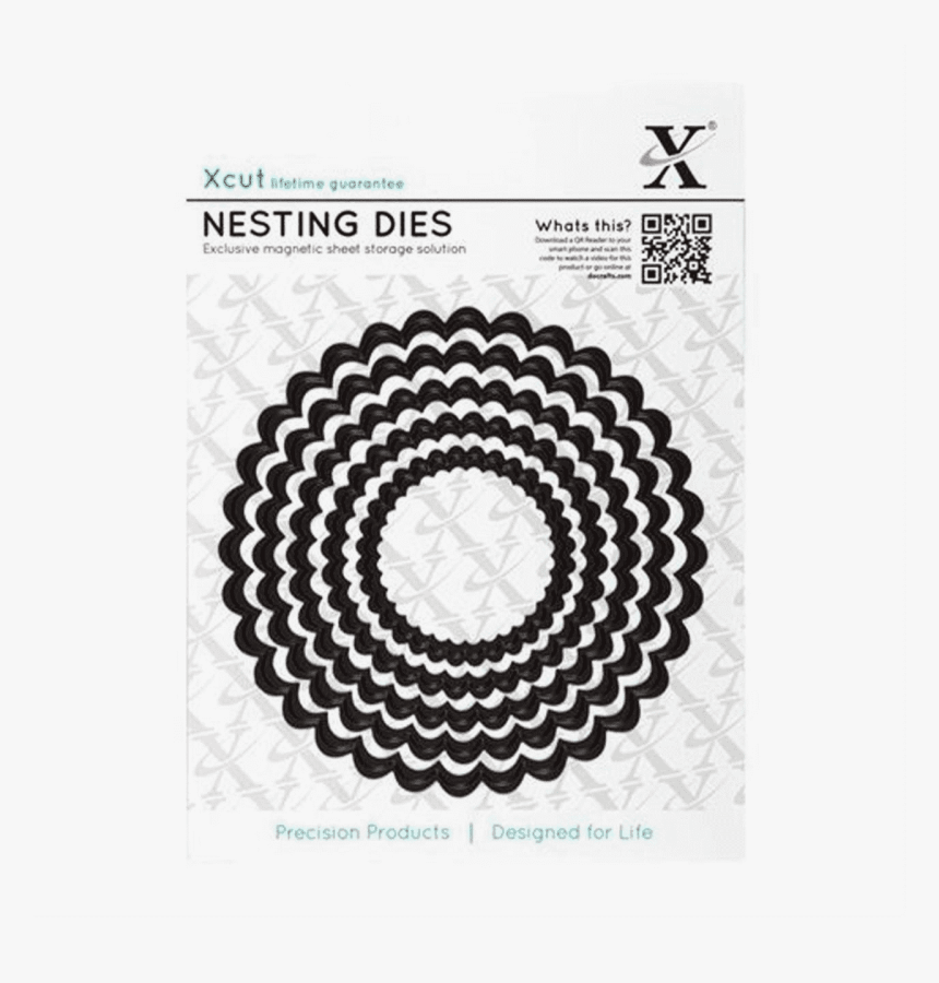 X-cut Nesting Dies - Eventail Rond En Papier, HD Png Download, Free Download