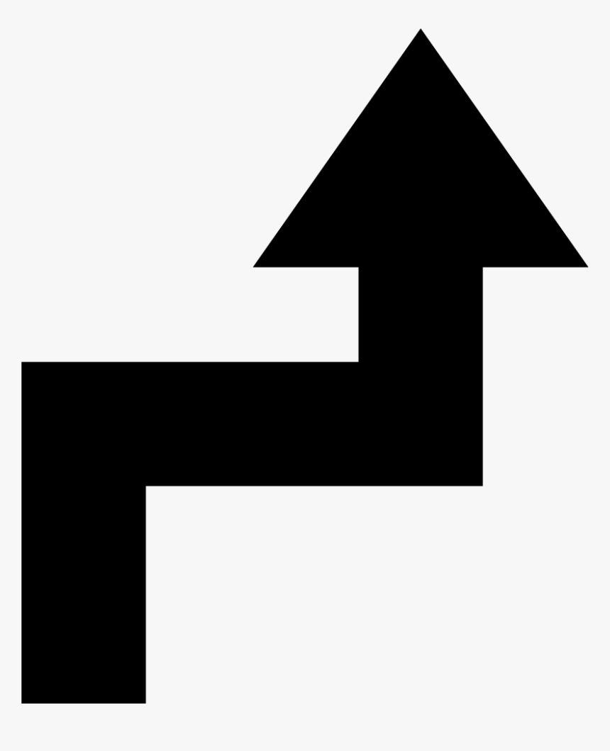 Up Arrow Of Irregular Zig Zag Line - Up Arrow Zig Zag, HD Png Download, Free Download