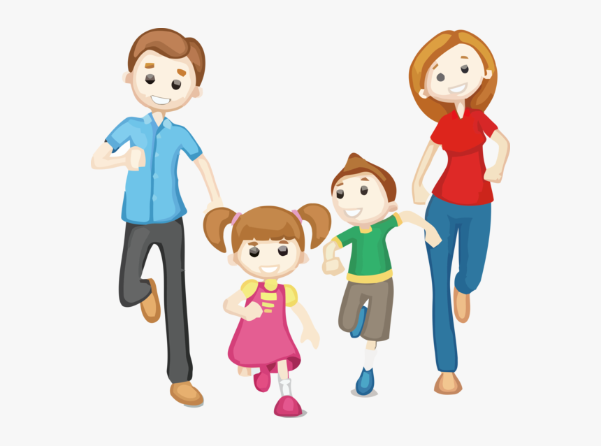 Transparent Family Day Cartoon People Playing With - Family Clipart, HD Png Download, Free Download