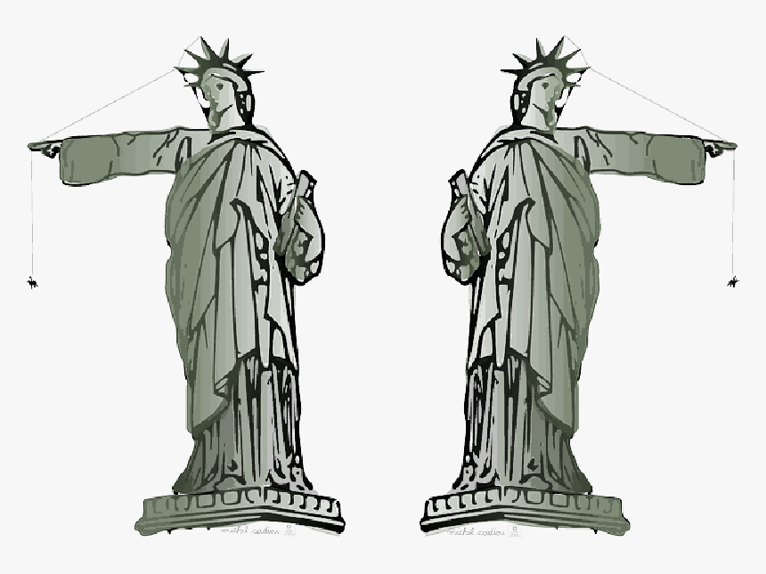 Symbol, Liberty, Lady, Pointing, America, Point - Statue Of Liberty Pointing, HD Png Download, Free Download