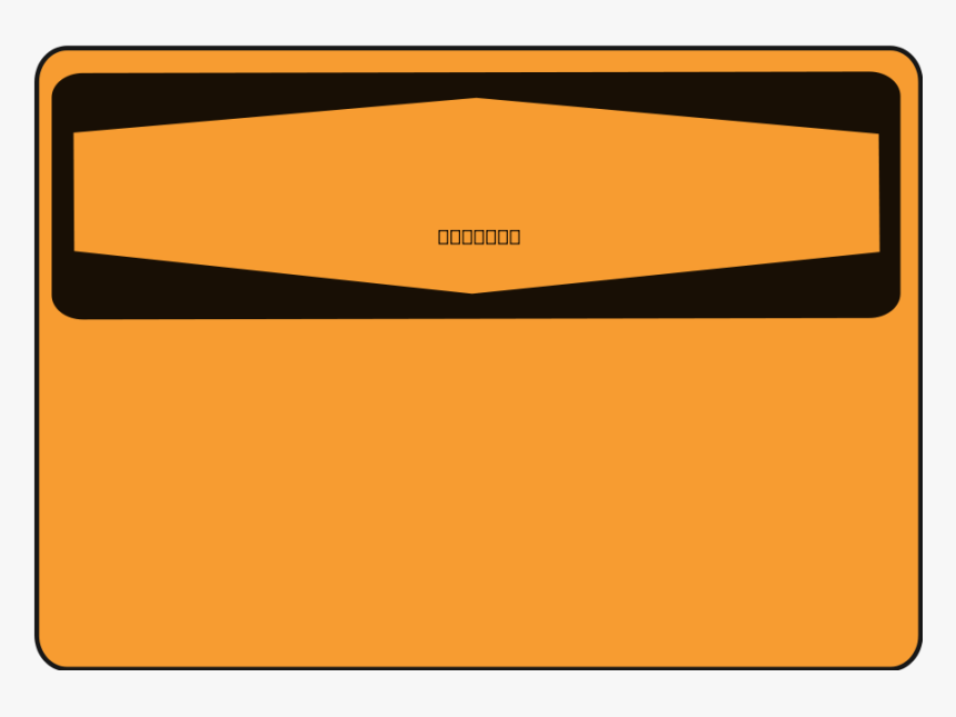 Blank Svg Vector File, Vector Clip Art Svg File - Blank Orange Warning Sign, HD Png Download, Free Download