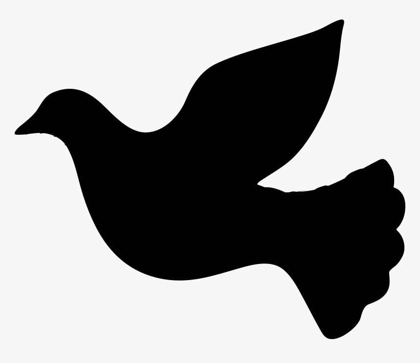 Silhouette Vector Graphics Clip Art Drawing Image - Dove Holy Spirit Silhouette, HD Png Download, Free Download