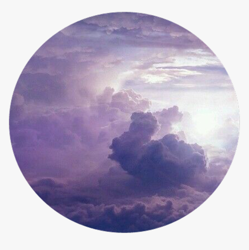 #cloud #clouds #purple #tumblr #nuvem #nuvens #roxo - Circle Clouds, HD Png Download, Free Download