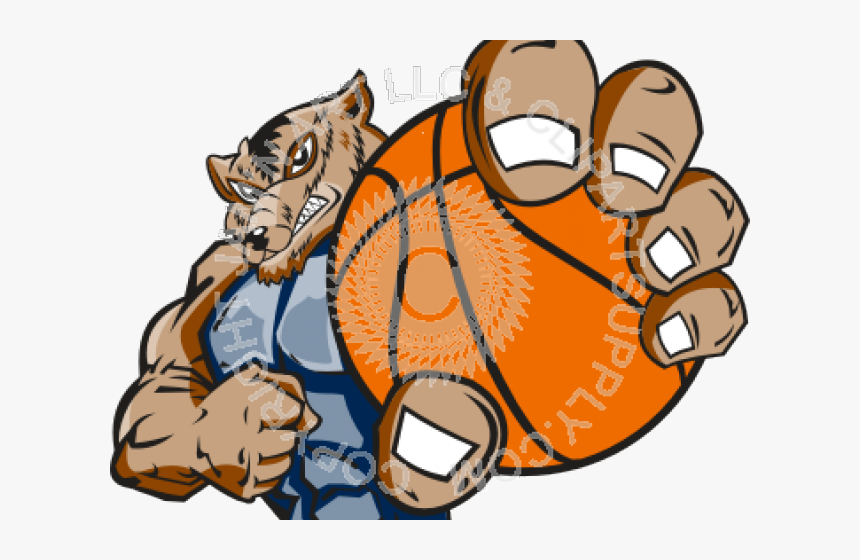 Transparent Wolverine Animal Png - Blue Jay Mascot With Basketball, Png Download, Free Download