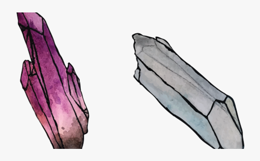 Vector Crystal Watercolor Png Free - Sketch, Transparent Png, Free Download