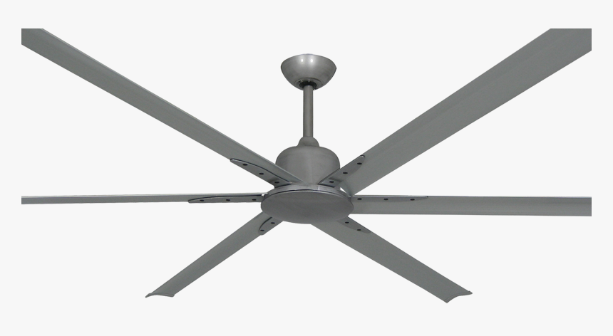 84 Inch Titan Ii Brushed Nickel Ceiling Fan - Ceiling Fan, HD Png Download, Free Download