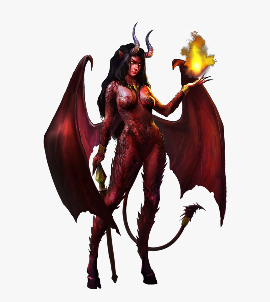 Demon Devil Female Woman - Female Devil, HD Png Download, Free Download