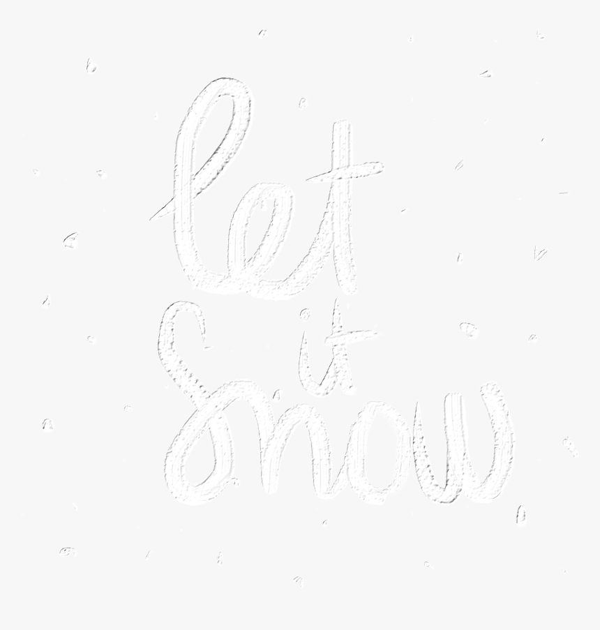 #let #it #snow #letitsnow #winter #lettering #text - Winter Text Png For Picsart, Transparent Png, Free Download